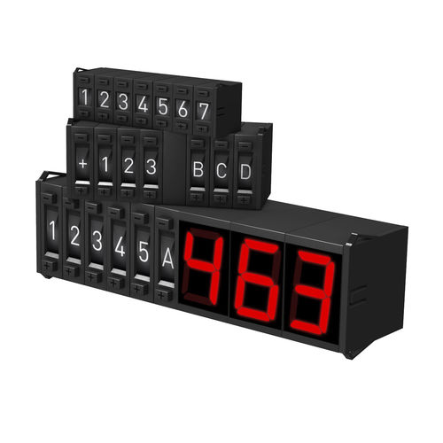 Visualizador LED - KD series - VISUAL ELECTRONIC GmbH - de 3 dígitos