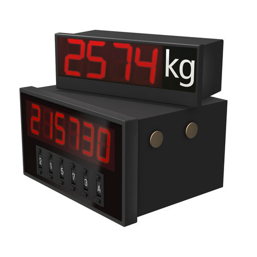 Visualizador LED - E series - VISUAL ELECTRONIC GmbH - de 4 dígitos / de 5 dígitos / de 6 dígitos