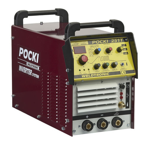 Soldadora MMA - POCKI 251 T - WELDTRONIC SRL - TIG / trifásica / pulsada DC