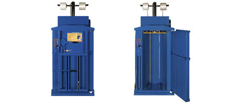 Prensa de balas para residuos - Abba 60 - abba-Pressen Vertriebs GmbH & Co KG - vertical / de carga frontal / monobloque