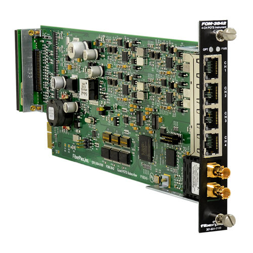 Multiplexor tarjeta - FOM-3841  - FiberPlex Technologies, LLC - multicanales / de fibras ópticas / analógico