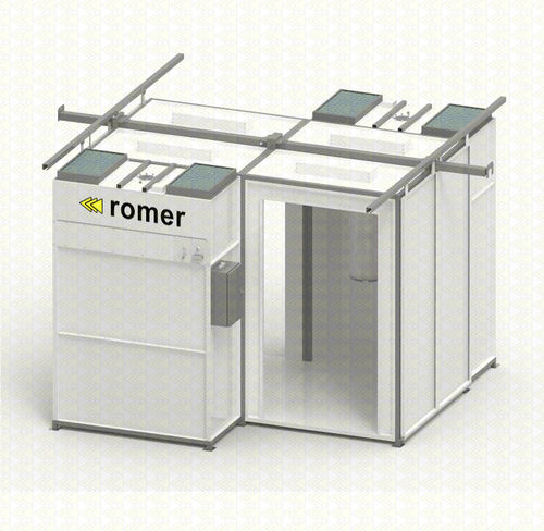 Cabina de pintura cerrada - KP series - ROMER P.P. - para piezas de recambio / automática / manual