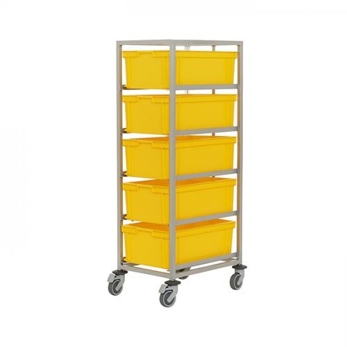 Carretilla de transporte - H2015  - MI Mailbox International GmbH - de almacenamiento / de acero / 5 niveles