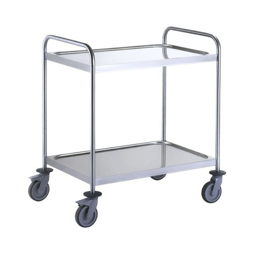 Carretilla de transporte - C14  - MI Mailbox International GmbH - de acero inoxidable / 2 niveles / con ruedas giratorias