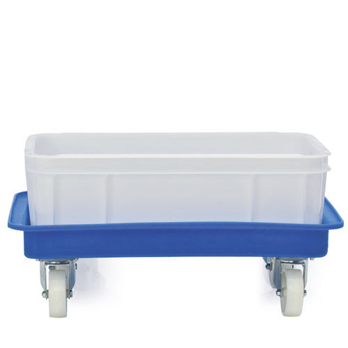 Plataforma rodante portacubetas - E1104 - MI Mailbox International GmbH - de plástico / para paso