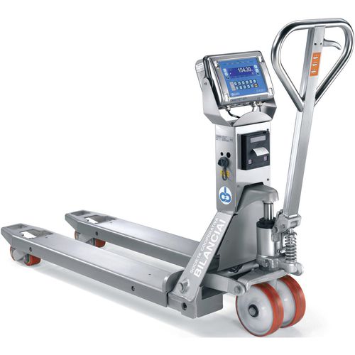 Transpaleta manual - PTM-D430 - Cachapuz Bilanciai Group - de pesaje / de acero inoxidable / RS232