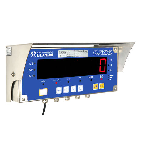 Terminal de pesaje con visualizador led - D520 - Cachapuz Bilanciai Group - de pared / resistente al agua / IP65