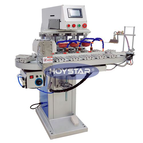 Máquina de tampografía de tintero cerrado - GW-P4/C-F - Dongguan Hoystar Printing Machinery Co.,Ltd - de 4 colores / rotativa