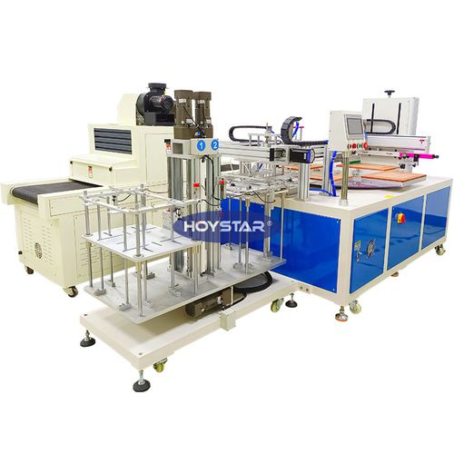 Máquina de serigrafia automática - GW-PL-A - Dongguan Hoystar Printing Machinery Co.,Ltd - totalmente automática / para esteras de corte / con pantalla táctil