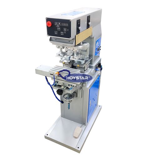 Máquina de tampografía de tintero cerrado - GW-P2S-CP - Dongguan Hoystar Printing Machinery Co.,Ltd - de 2 colores / neumática