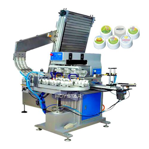 Máquina de tampografía totalmente automática - GW-M4/ST - Dongguan Hoystar Printing Machinery Co.,Ltd - de 4 colores / para tapones / con pantalla táctil