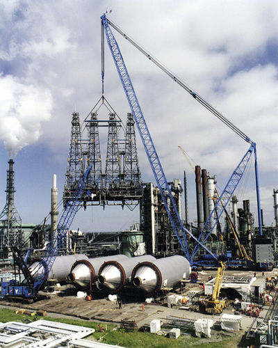 Grúa con orugas - Transi-Lift® LTL-1500 - Lampson crane - de mástil / para obra / de elevación