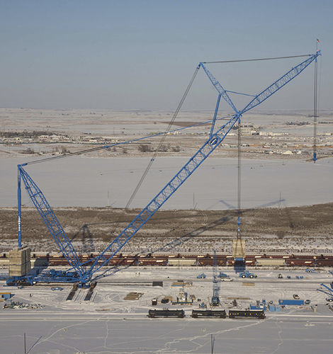 Grúa con orugas - Transi-Lift® LTL-500  - Lampson crane - en celosía / para obra / de elevación