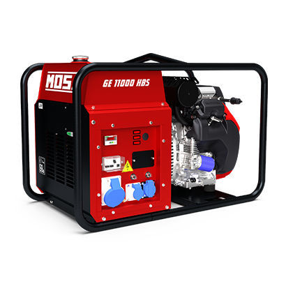 Grupo electrógeno con motor de gasolina - GE 11000 HBS - MOSA - monofásico / portátil / 50 Hz