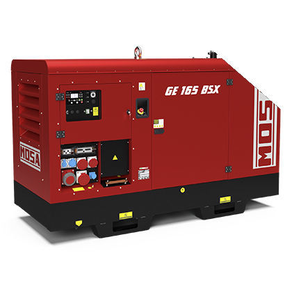 Grupo electrógeno diésel - GE 165 BSX - MOSA - trifásico / estacionario / 50 Hz