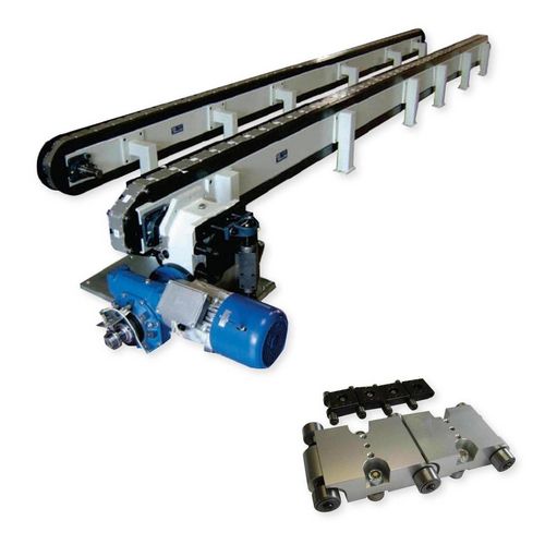 Transportador con rampa - PLC series - ITALPLANT - horizontal / de transporte / modular