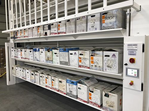 Carrusel vertical - SYSTEO INDUSTRIE S.A.S - para cajas de cartón / de bidones