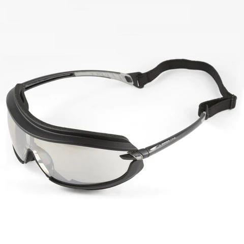 Gafa de seguridad de policarbonato - DUSTFREE - SWISS ONE SAFETY SA - de nailon / de espuma / con tratamiento antirayaduras