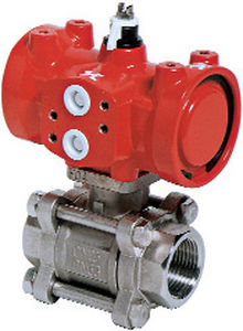 Válvula de bola - 275, 276 - VALPES - con control neumático / de control / roscada