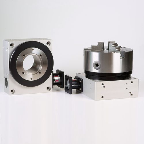 Mesa rotativa por motor paso a paso - MDT360150-SG-I48-AK - MM Engineering GmbH - horizontal / vertical / basculante