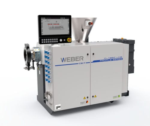 Extrusora de dos husillos - CE series - Weber - para PVC / compacta