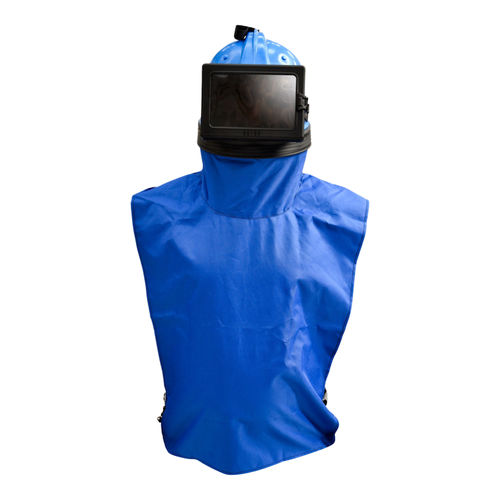 Casco para tareas de arenado - Spartan  - C.B. SABBIATRICI S.R.L. - de plástico / con visera / filtrante