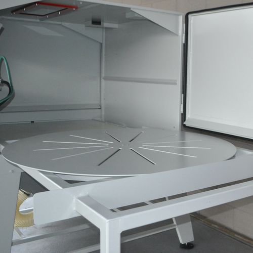 Mesa rotativa manual - C.B. SABBIATRICI S.R.L. - horizontal / para máquina herramienta