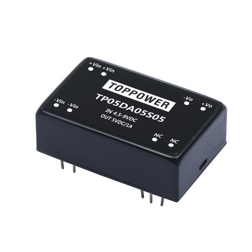 Convertidor DC/DC rango de intensidades de entrada 4:1 - TP05DA series - Guangzhou Top Power Electronics Technology Co.,Ltd - variación de intensidades de entrada 2:1 / DIP