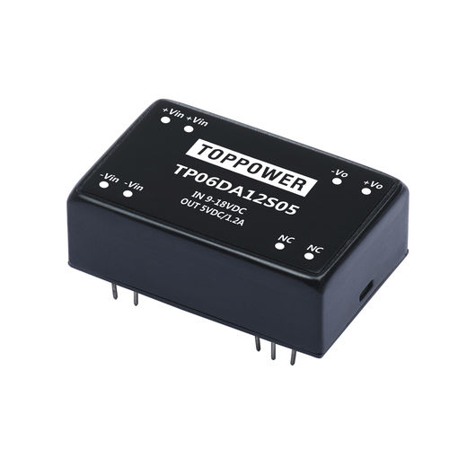 Convertidor DC/DC rango de intensidades de entrada 4:1 - TP06DA series - Guangzhou Top Power Electronics Technology Co.,Ltd - variación de intensidades de entrada 2:1 / DIP