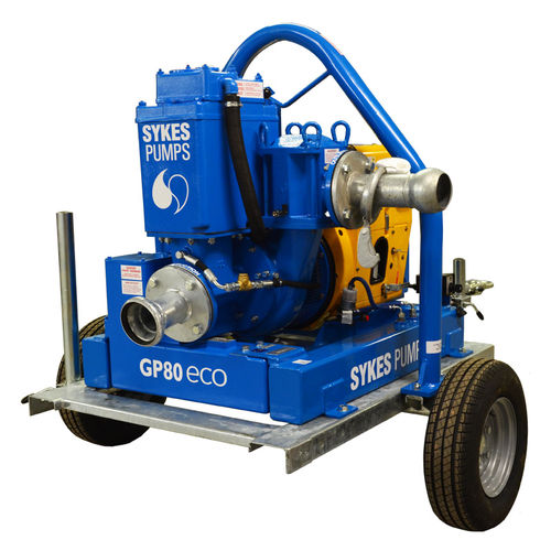 Bomba de agua - GP 80 eco - Andrew Sykes - con motor térmico / de cebado asistido por vacío / industrial