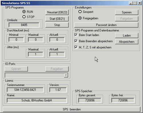 Software de simulación - S5-Simulation-PLC - IBH Softec - para prueba / de comunicaciones / de emulación