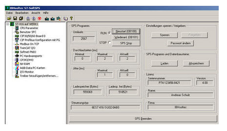 Software de programación - SoftSPS S7-416 - IBH Softec - OPC / de supervisión / de automatización
