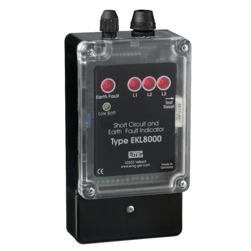 Indicador de cortocircuito - EKL8000 series - Elektro Mechanik - de defectos de masa / LED / para montaje sobre panel
