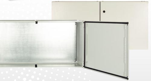 Caja con brida - WIDER THAN HIGH - Hugro Armaturen GmbH - rectangular / de poliéster / de chapa de acero
