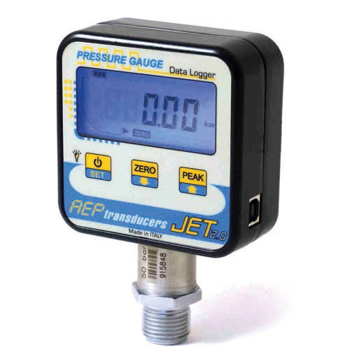 Manómetro Con Pantalla LCD - JET 2.0 Series - AEP Transducers - Roscado ...