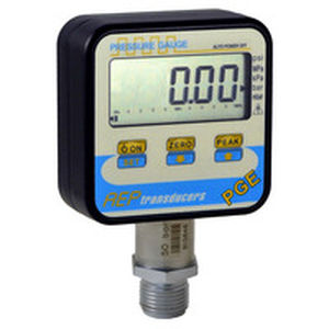 Manómetro con pantalla LCD - PGE series  - AEP transducers - roscado / electrónico / económico