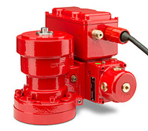 Actuador para válvula electrohidráulico - LPU F - Damcos - rotativo / de doble efecto / con control remoto por radio
