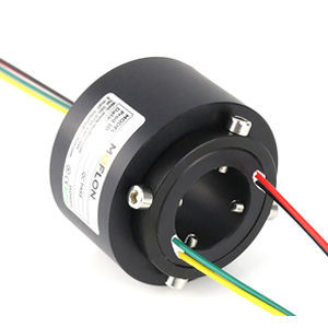 Anillo colector eléctrico - MT2042 Series - MOFLON - eje pasante / compacto / estándar