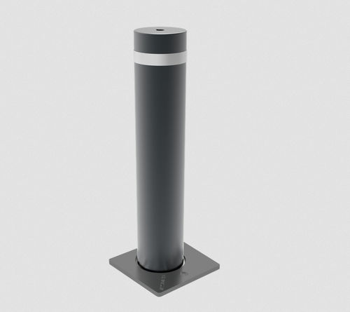 Bolardo retráctil manual - M14-70 - La Barrière Automatique - de acero / para áreas peatonales