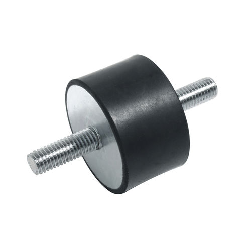 Soporte antivibratorio cilíndrico - AF160 - Berardi Bullonerie srl - de acero zincado / de caucho / roscado