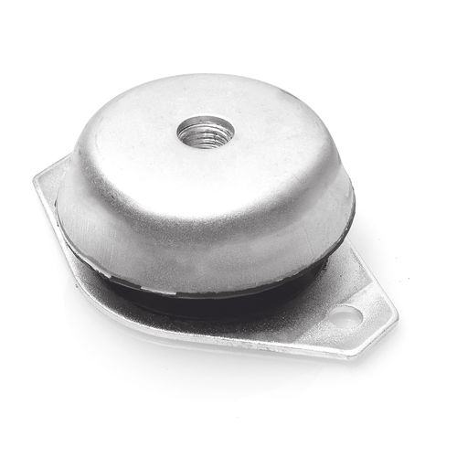 Soporte antivibratorio cónico - AFA60 - Berardi Bullonerie srl - de acero zincado / de caucho / roscado