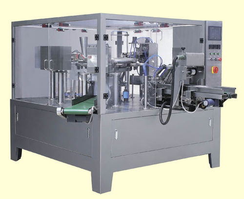Llenadora selladora automática - 45-8M - AMTEC Packaging Machines - rotativa / de bolsas / para productos a granel