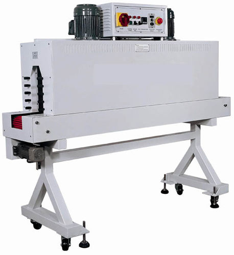 Túnel de retracción para mangas termorrectráctiles - 1500 x 120 x 300 mm, 130 - 200 p/min - AMTEC Packaging Machines - para etiquetas