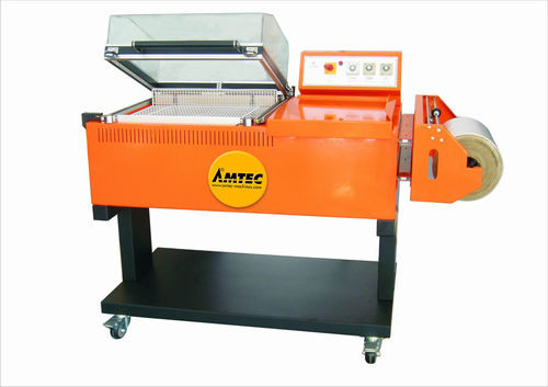 Máquina de embalaje semiautomática - max. 450 x 300 mm, max. 13 p/min | W13-L ECONOMY - AMTEC Packaging Machines - de film termorretráctil / de campana
