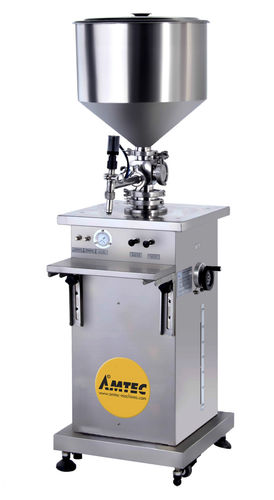 Llenadora manual - Stand-Alone Paste Filler 500 - AMTEC Packaging Machines - con pedal / de latas / para producto denso