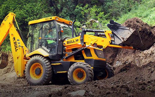Retroexcavadora articulada - BULL HD 76 4wd - BULL MACHINES PVT LTD - diésel