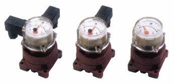 Indicador de posición - max. 100 l/min - Oval Corporation - analógico / para montaje sobre panel / para válvula