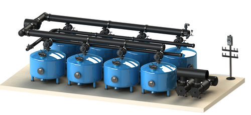 Sistema de filtración a presión - F600 - STF FILTERS - de arena / para agua / automático