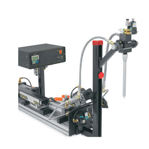 Mezclador-dosificador bicomponente - 860-5 series - EXACT DISPENSING SYSTEMS - de pistón