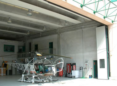 Puerta plegable - PL 3000 MOT - SACIL HLB - de hangar / industrial / de grandes dimensiones